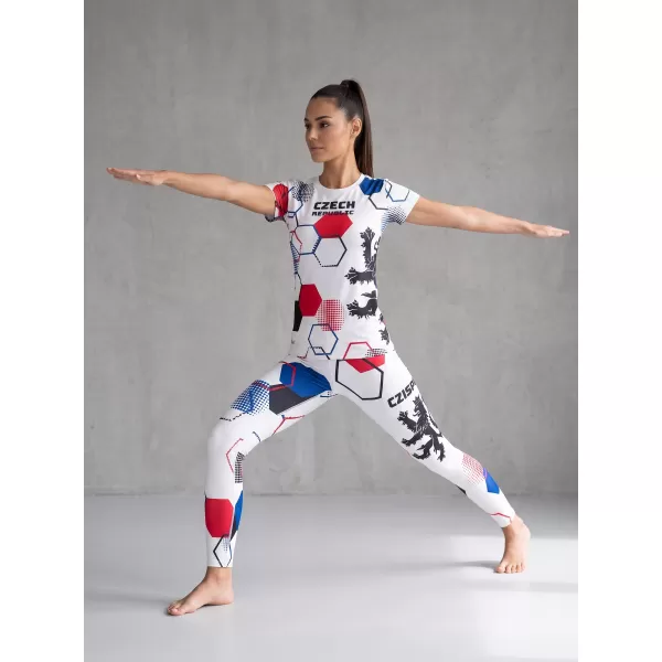  Ženske duge premium funkcionalne tajice ALTISPORT VOJ/ALW036LEG01 HEKSA BIJELA 