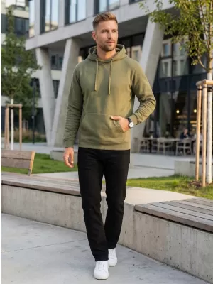 Muški sweatshirt ALTISPORT NoPrint NP/ALM697NJ MASLINA