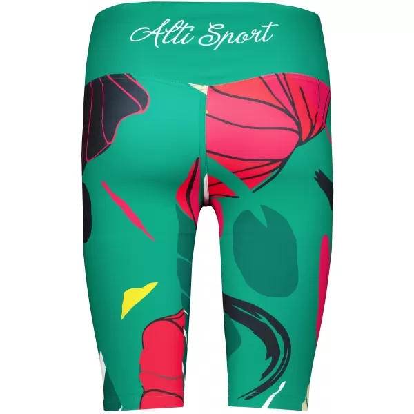  Ženske premium funkcionalne tajice iznad koljena ALTISPORT VOJ/ALW042LEG02 ZELENA 