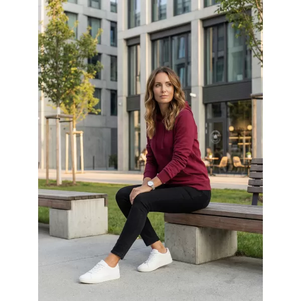  Ženski sweatshirt ALTISPORT NoPrint NP/ALW597NJ VINO 