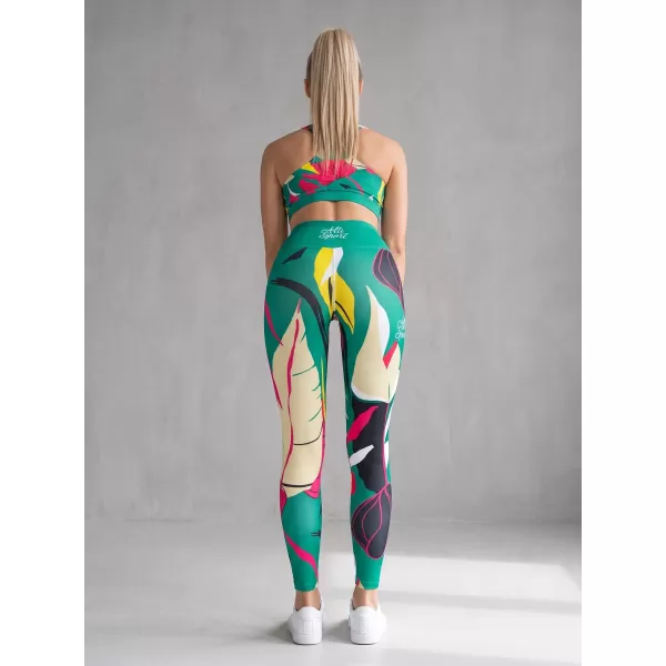  Ženske duge premium funkcionalne tajice ALTISPORT VOJ/ALW042LEG01 ZELENA 