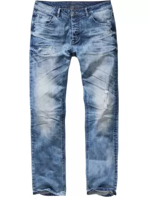 Hlače BRANDIT WILL WASHED BD1015 PLAVO ISPRANO