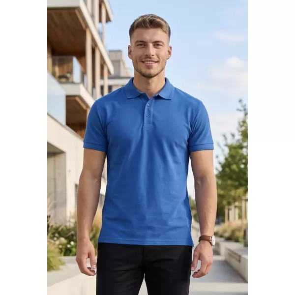  Muška majica s kragnom ALTISPORT NoPrint NP/ALM302 AZURNO PLAVA 