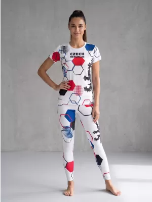 Ženske duge premium funkcionalne tajice ALTISPORT VOJ/ALW036LEG01 HEKSA BIJELA