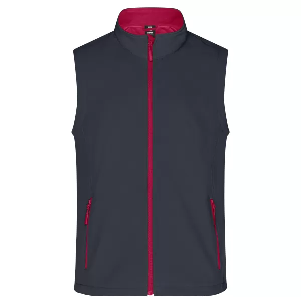  Muški softshell prsluk ALTISPORT NoPrint NP/ALM8211NJ ŽELJEZNO SIVA/CRVENA 