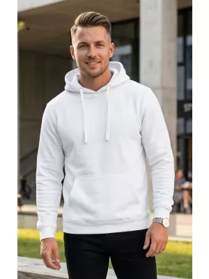 Muški sweatshirt ALTISPORT NoPrint NP/ALM697NJ BIJELA
