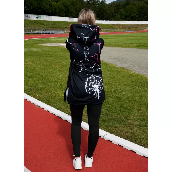  Ženska vrhunska funkcionalna majica ALTISPORT VOJ/ALW035MI03 CRNO/RUŽIČASTO 