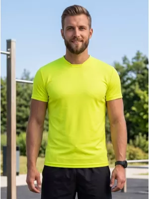 Funkcionalna muška majica ALTISPORT NoPrint NP/ALM421 NEON ŽUTA