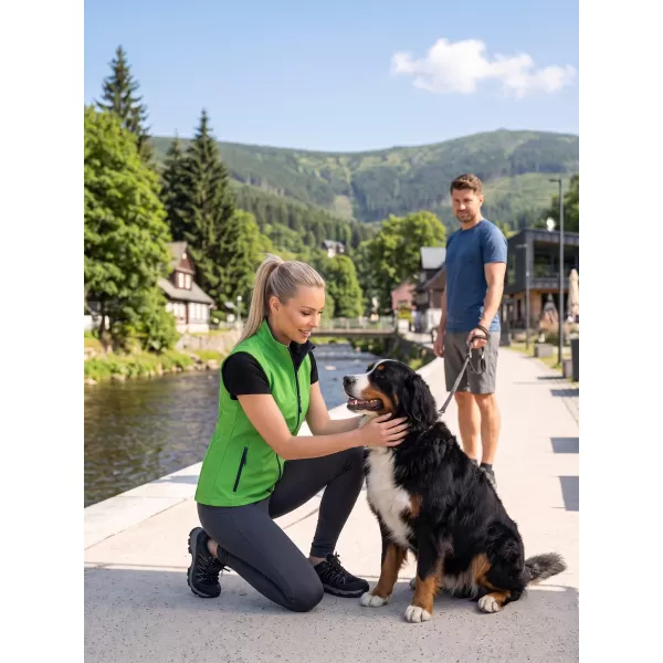  Ženski softshell prsluk ALTISPORT NoPrint NP/ALW7211NJ ZELENA/MORNARSKA 