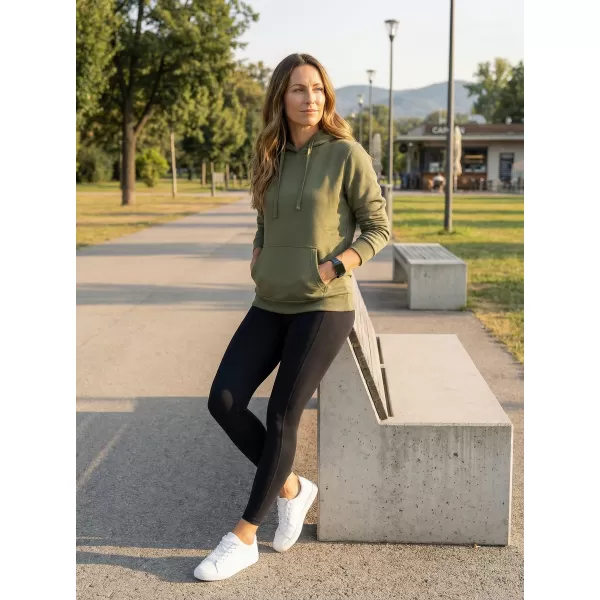  Ženski sweatshirt ALTISPORT NoPrint NP/ALW597NJ MASLINA 