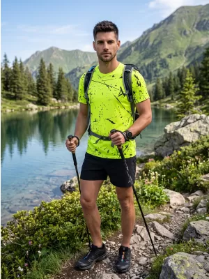 Muška funkcionalna premium majica ALTISPORT VOJ/ALM034TR01 NEON ŽUTA