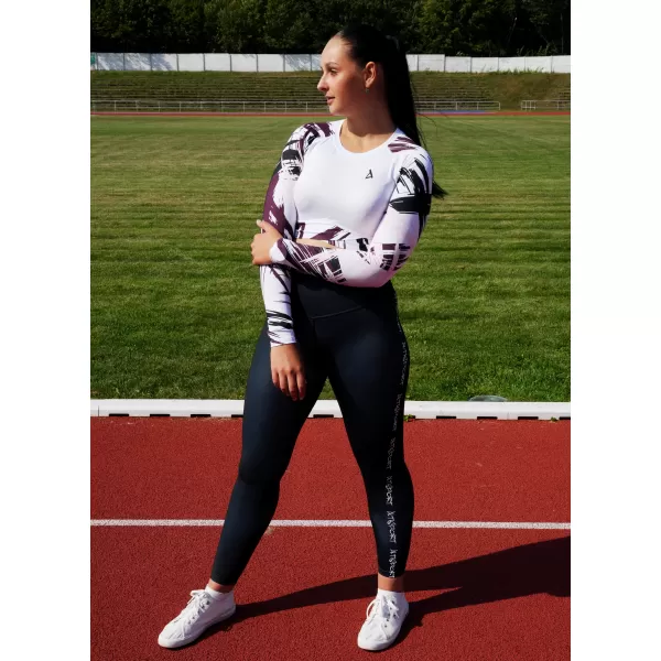 Ženski vrhunski funkcionalni skraćeni top s dugim rukavima ALTISPORT VOJ/ALW039TR04 BIJELA 