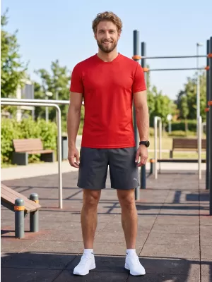 Funkcionalna muška majica ALTISPORT NoPrint NP/ALM421 CRVENA