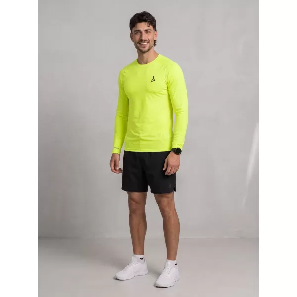  Muška premium funkcionalna kompresijska majica ALTISPORT VOJ/ALM000TR03 NEON ŽUTA 