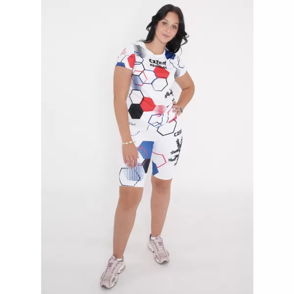  Ženske premium funkcionalne tajice iznad koljena ALTISPORT VOJ/ALW036LEG02 HEKSA BIJELA 