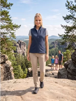 Ženski softshell prsluk ALTISPORT NoPrint NP/ALW7211NJ MORNARICA/MORNARICA
