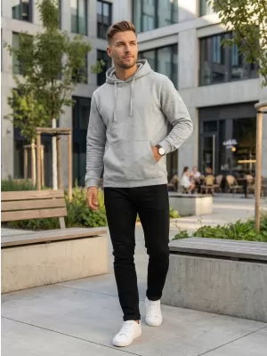 Muški sweatshirt ALTISPORT NoPrint NP/ALM697NJ SIVI VRIJESAK