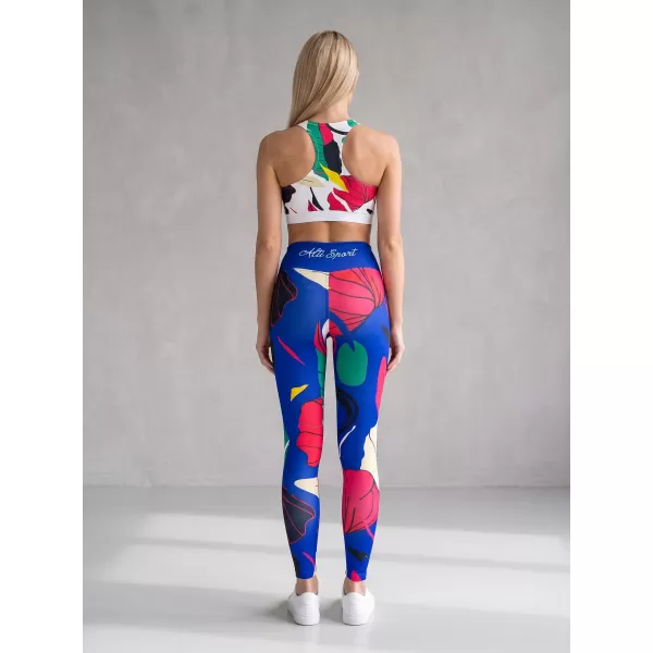  Ženske duge premium funkcionalne tajice ALTISPORT VOJ/ALW042LEG01 PLAVA 