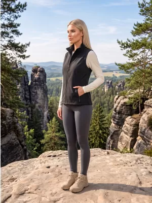 Ženski softshell prsluk ALTISPORT NoPrint NP/ALW7211NJ CRNO/CRNO