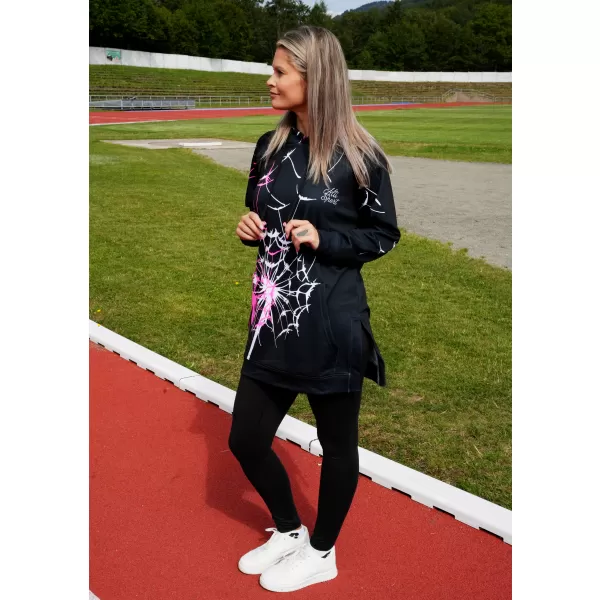  Ženska vrhunska funkcionalna majica ALTISPORT VOJ/ALW035MI03 CRNO/RUŽIČASTO 
