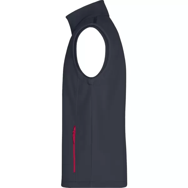  Muški softshell prsluk ALTISPORT NoPrint NP/ALM8211NJ ŽELJEZNO SIVA/CRVENA 