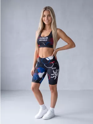 Ženske premium funkcionalne tajice iznad koljena ALTISPORT VOJ/ALW036LEG02 HEKSA CRNA