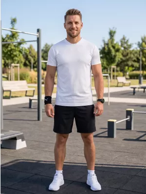 Funkcionalna muška majica ALTISPORT NoPrint NP/ALM421 BIJELA