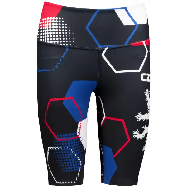  Ženske premium funkcionalne tajice iznad koljena ALTISPORT VOJ/ALW036LEG02 HEKSA CRNA 