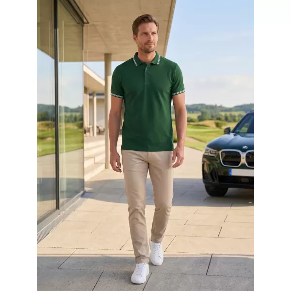  Muška majica s kragnom ALTISPORT NoPrint NP/ALM912 TAMNO ZELENA 