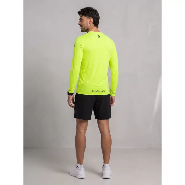  Muška premium funkcionalna kompresijska majica ALTISPORT VOJ/ALM000TR03 NEON ŽUTA 