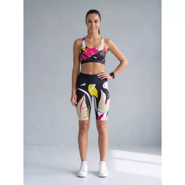  Ženske premium funkcionalne tajice iznad koljena ALTISPORT VOJ/ALW042LEG02 CRNA 