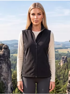 Ženski softshell prsluk ALTISPORT NoPrint NP/ALW7211NJ CRNO/CRNO