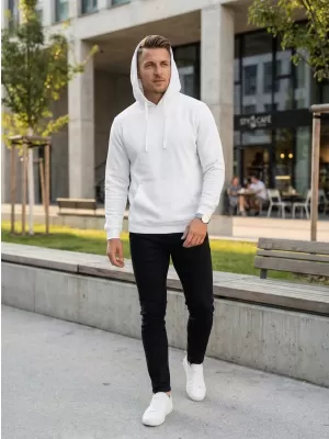 Muški sweatshirt ALTISPORT NoPrint NP/ALM697NJ BIJELA