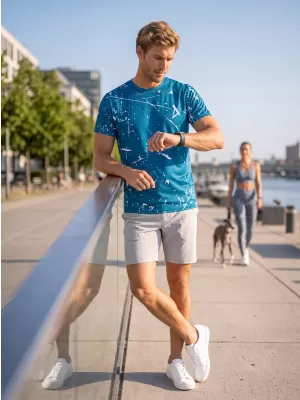 Muška funkcionalna premium majica ALTISPORT VOJ/ALM034TR01 KEROZIN