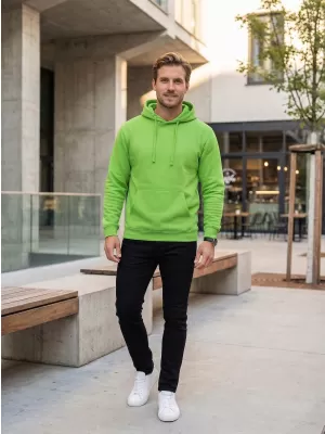 Muški sweatshirt ALTISPORT NoPrint NP/ALM697NJ ZELENA LIMETA