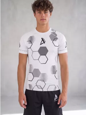 Vrhunska muška funkcionalna kompresijska majica kratkih rukava ALTISPORT VOJ/ALM037TR04 BIJELA