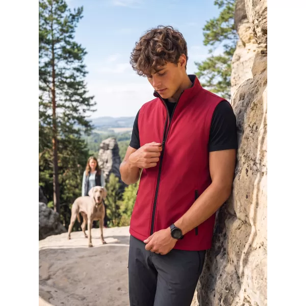  Muški softshell prsluk ALTISPORT NoPrint NP/ALM8211NJ CRVENO/CRNO 