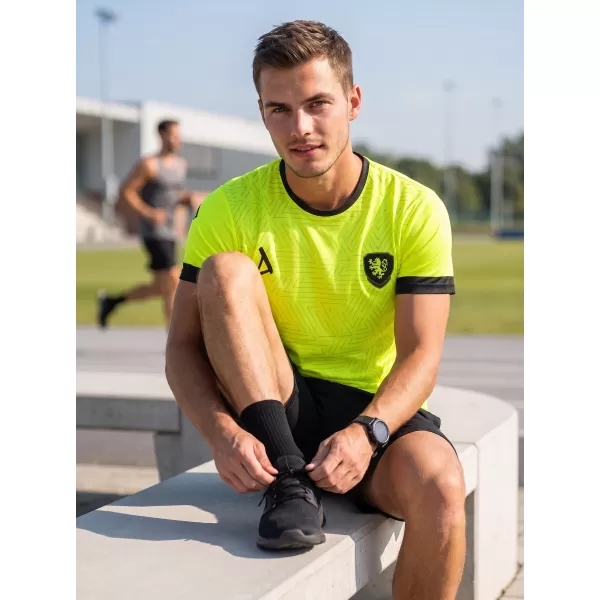  Muška funkcionalna premium majica ALTISPORT VOJ/ALM040TR01 NEON ŽUTA 