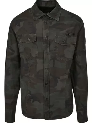 Košulja BRANDIT SLIM WORKER BD4005 MASLINA