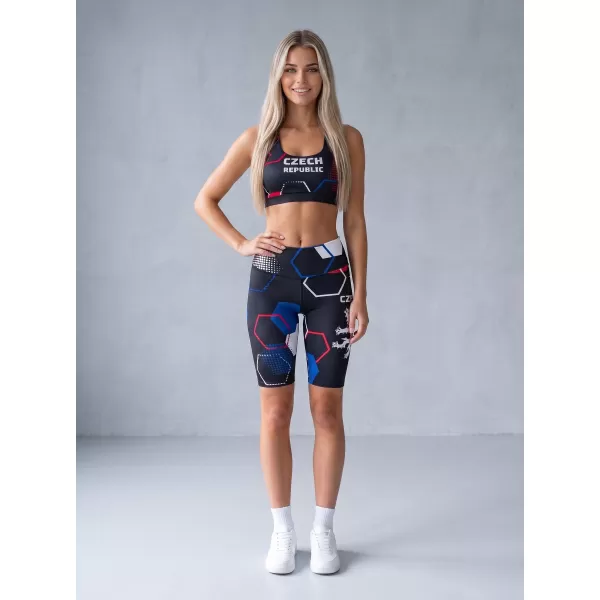  Ženske premium funkcionalne tajice iznad koljena ALTISPORT VOJ/ALW036LEG02 HEKSA CRNA 