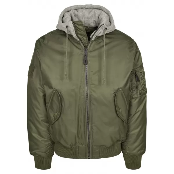  Jakna BRANDIT HOODED MA BD3150 MASLINA/SIVA 