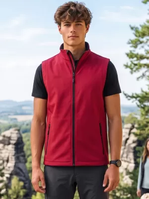 Muški softshell prsluk ALTISPORT NoPrint NP/ALM8211NJ CRVENO/CRNO