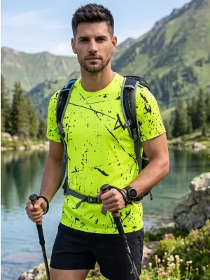 Muška funkcionalna premium majica ALTISPORT VOJ/ALM034TR01 NEON ŽUTA