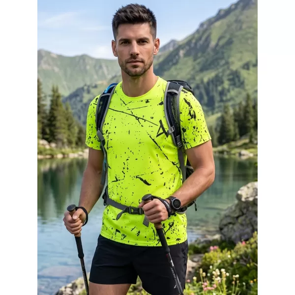  Muška funkcionalna premium majica ALTISPORT VOJ/ALM034TR01 NEON ŽUTA 