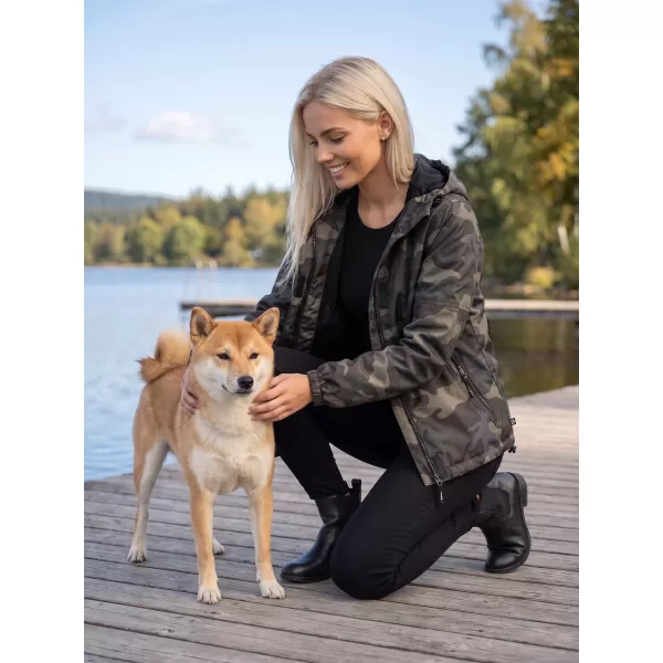  Ženska jakna BRANDIT BD33114 TAMNOCAMO 