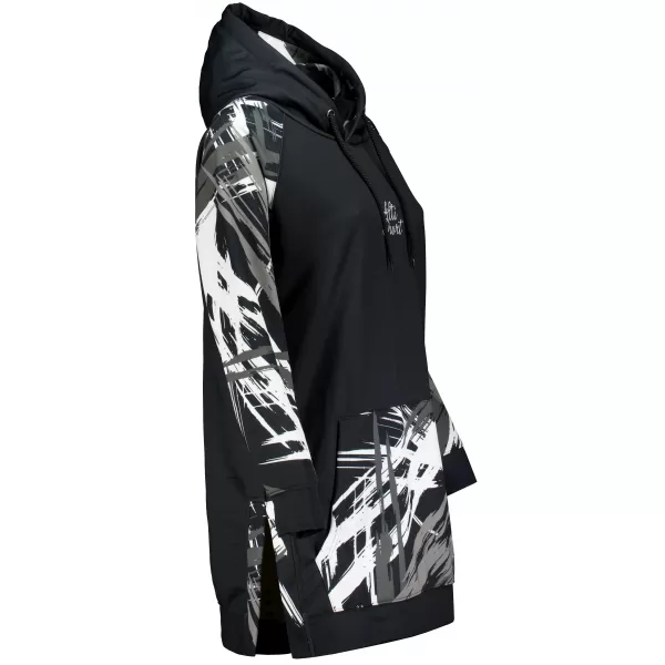  Ženski funkcionalni produljeni sweatshirt premium ALTISPORT VOJ/ALW039MI03 CRNO/BIJELO 