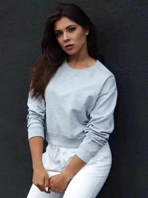 Ženska majica DSTREET CASUALVIBE SVIJETLO SIVE BOJE