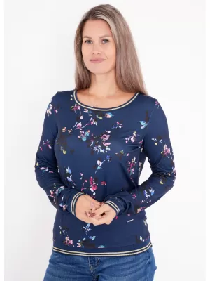 Ženska majica kratkih rukava ALTISPORT DEVANA TAMNO PLAVA