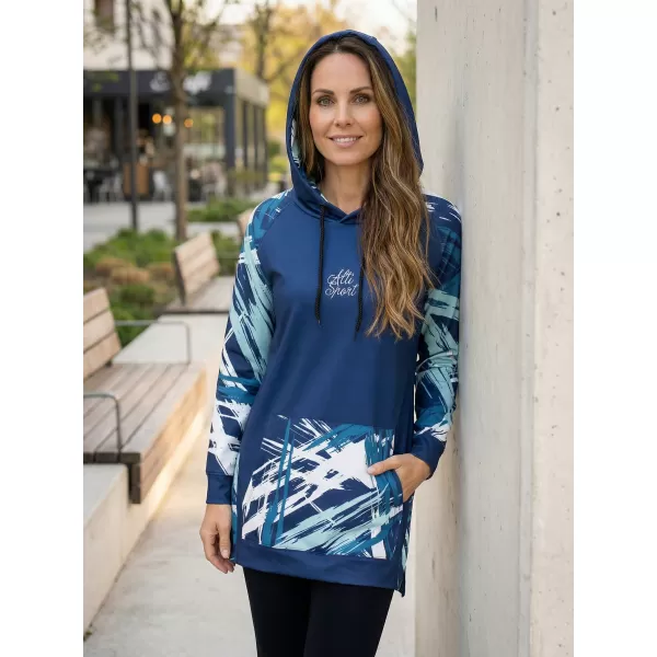  Ženski funkcionalni produljeni sweatshirt premium ALTISPORT VOJ/ALW039MI03 NAVIKE 