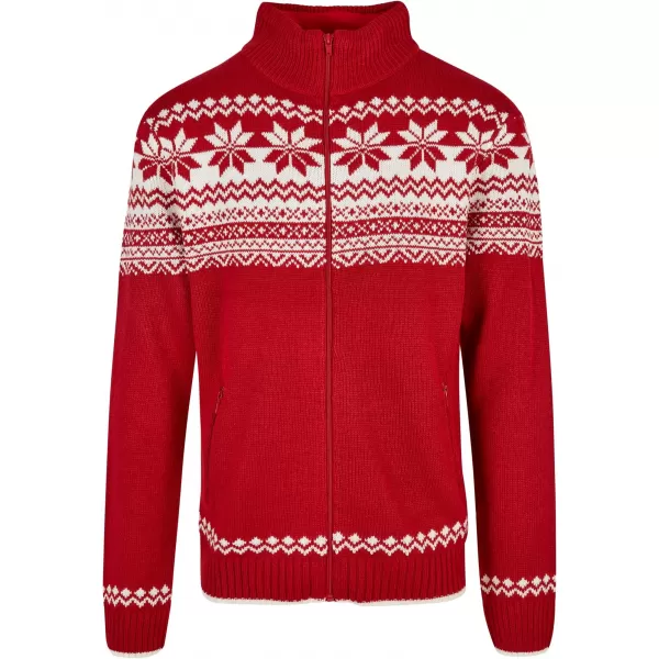  Muška dukserica BRANDIT CARDIGAN NORWEGER BD5030 CRVENI 